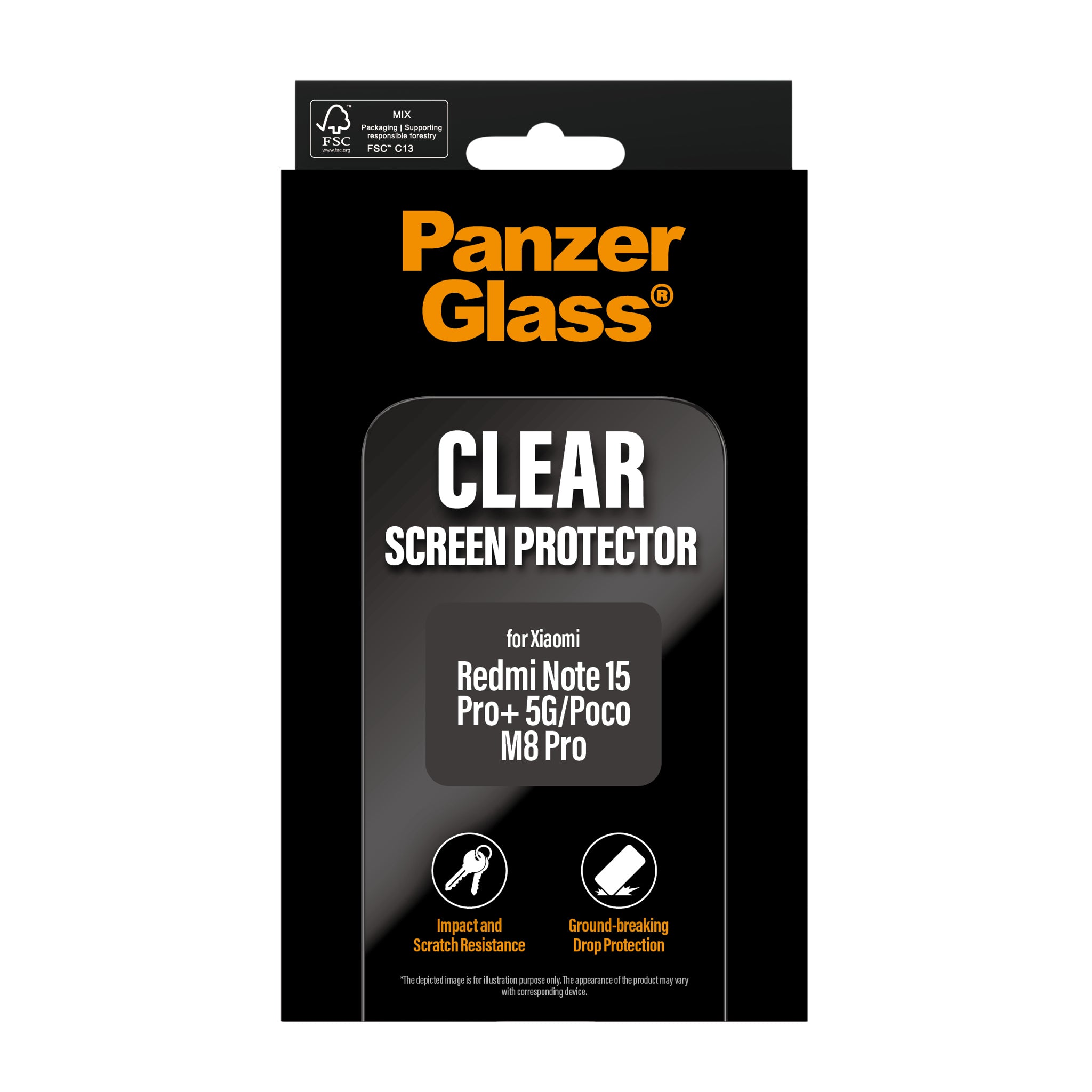 PanzerGlass® Displayschutz Xiaomi Redmi Note 15 Pro+ 5G | Poco M8 Pro | Ultra-Wide Fit